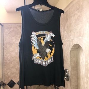 NWOT Express Fringe Back Tank